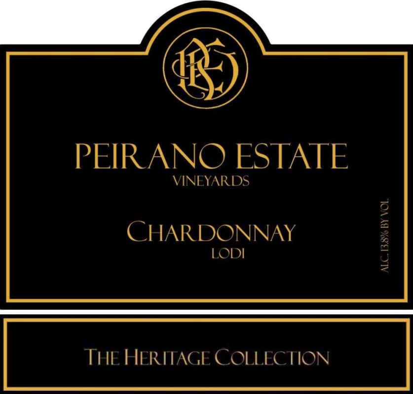 Peirano Estate Chardonnay 2013 Front Label