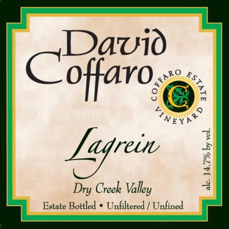 David Coffaro Estate Vineyard Lagrein 2014 Front Label