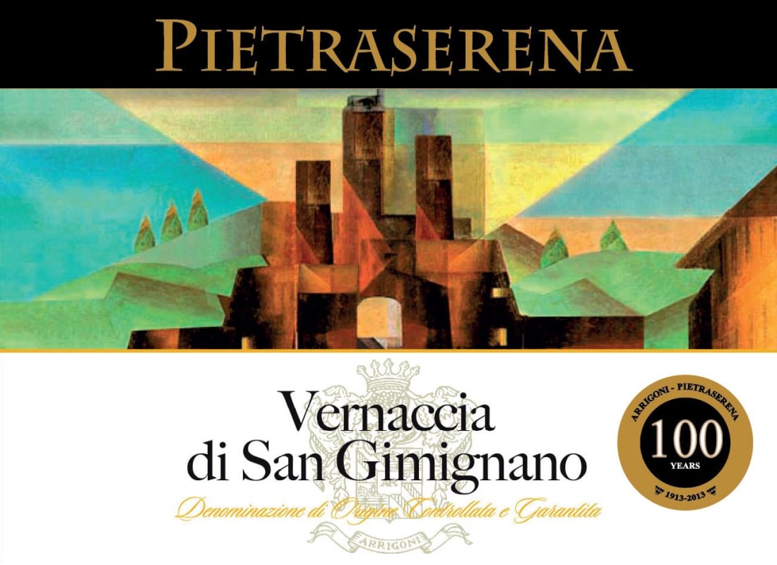 Pietraserena Vernaccia D.O.G.C. 2015 Front Label