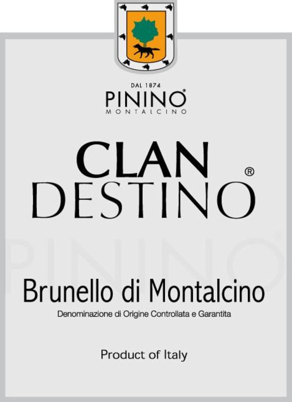 Pinino Brunello di Montalcino Clandestino 2008 Front Label