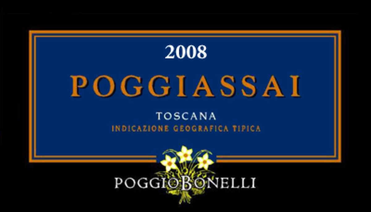 Poggio Bonelli Poggiassai 2008 Front Label