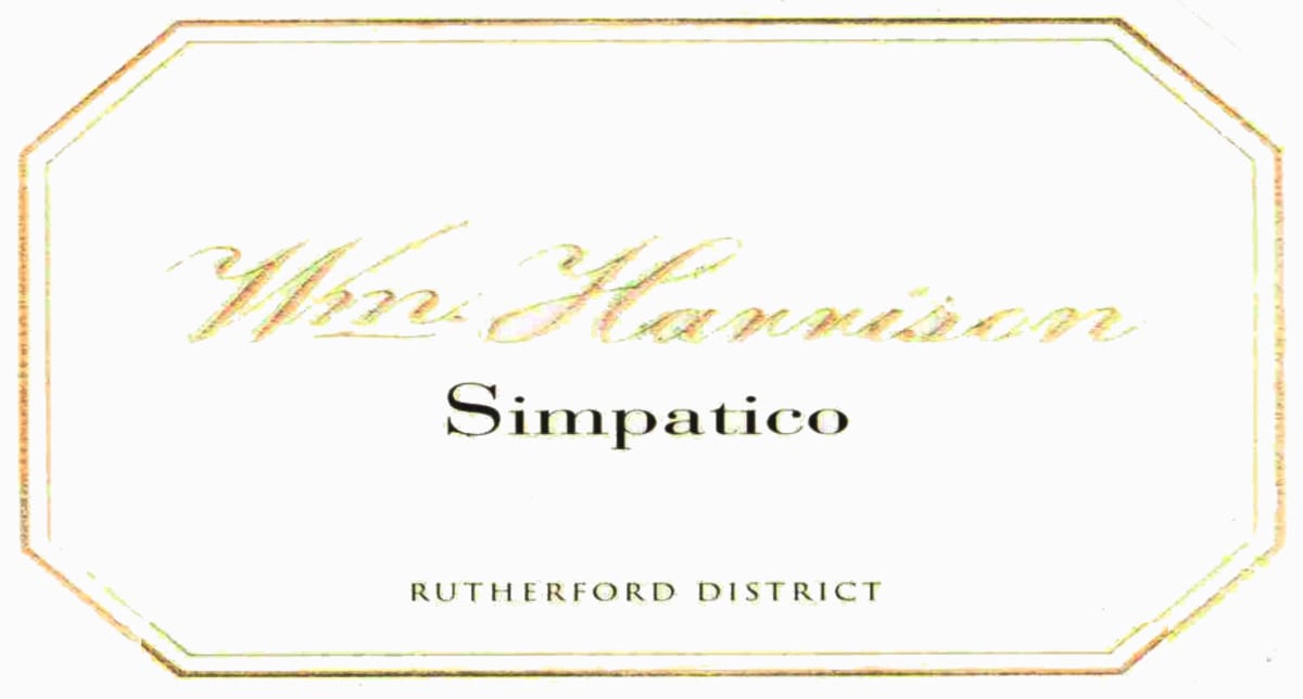 William Harrison Rutherford Simpatico 2010 Front Label