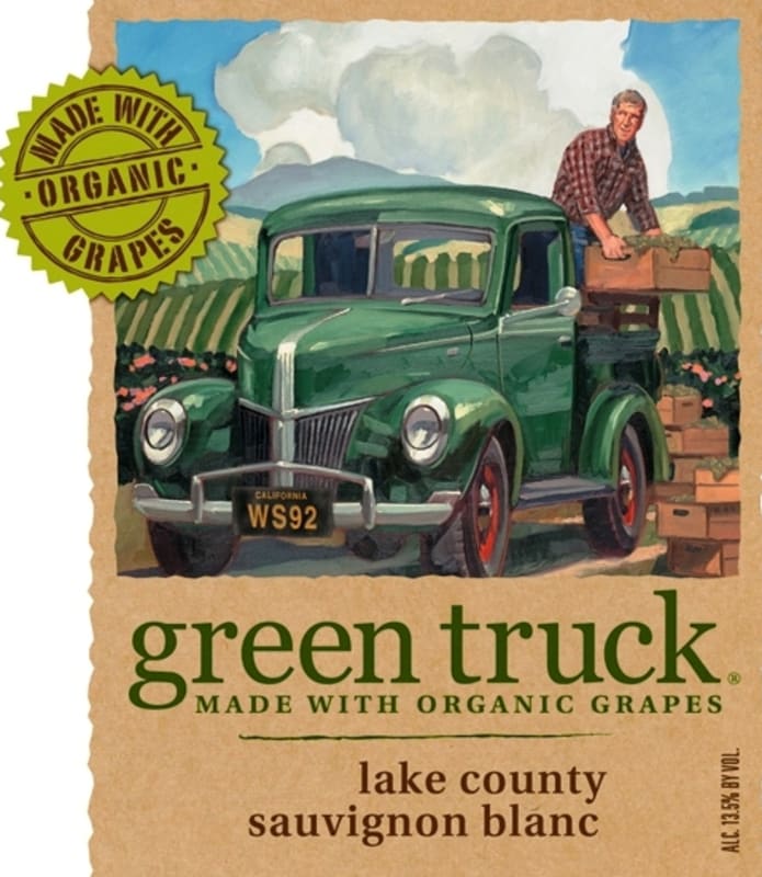 Red Truck Winery Green Truck Sauvignon Blanc 2009 Front Label