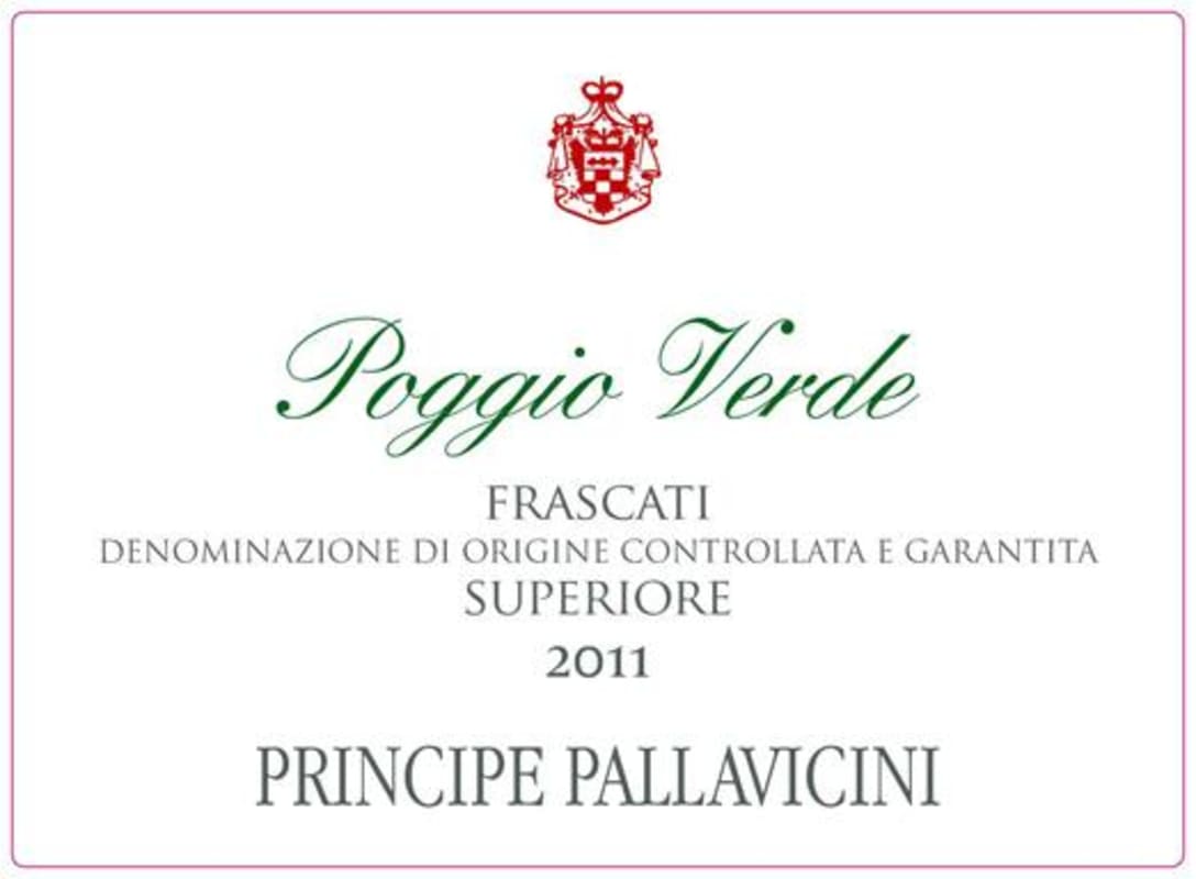 Principe Pallavicini Frascati Superiore Poggio Verde 2011 Front Label