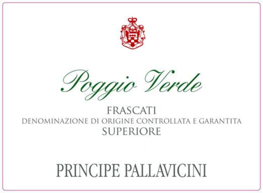 Principe Pallavicini Frascati Superiore Poggio Verde 2012 Front Label