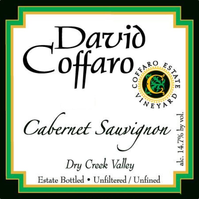 David Coffaro Estate Vineyard Cabernet Sauvignon 2013 Front Label