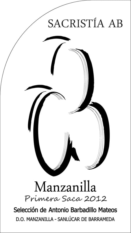 Sacristia AB Manzanilla Sherry Seleccion de Antonio Barbadillo Mateos 2012 Front Label