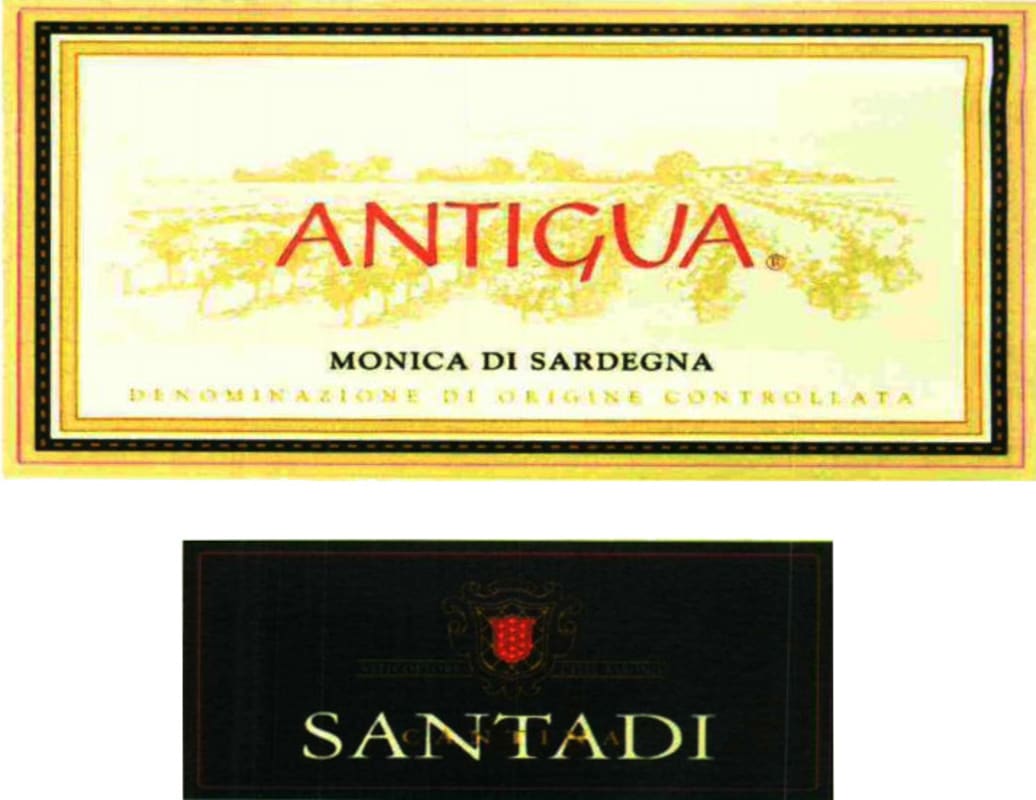 Santadi Monica di Sardegna Antigua 2012 Front Label