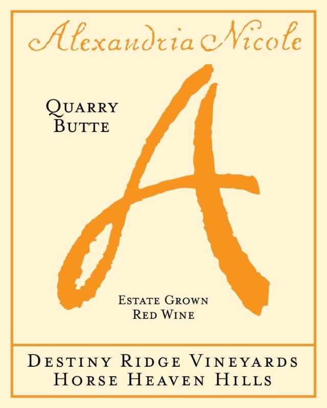 Alexandria Nicole Cellars Quarry Butte 2013 Front Label