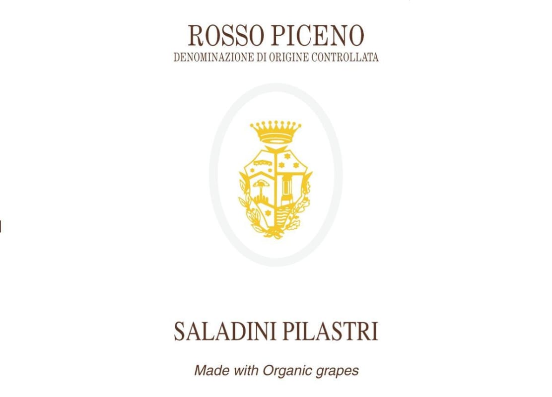 Saladini Pilastri Marche Rosso Piceno 2015 Front Label
