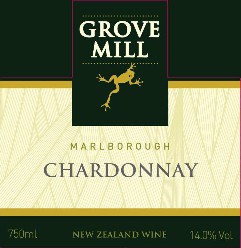 Grove Mill Chardonnay 2014 Front Label