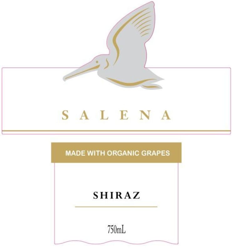 Salena Estate Organic Shiraz 2014 Front Label