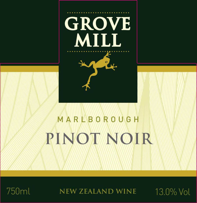 Grove Mill Pinot Noir 2013 Front Label