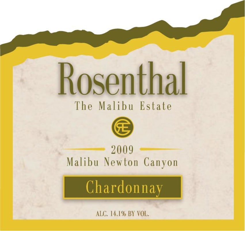Rosenthal The Malibu Estate Chardonnay 2009 Front Label