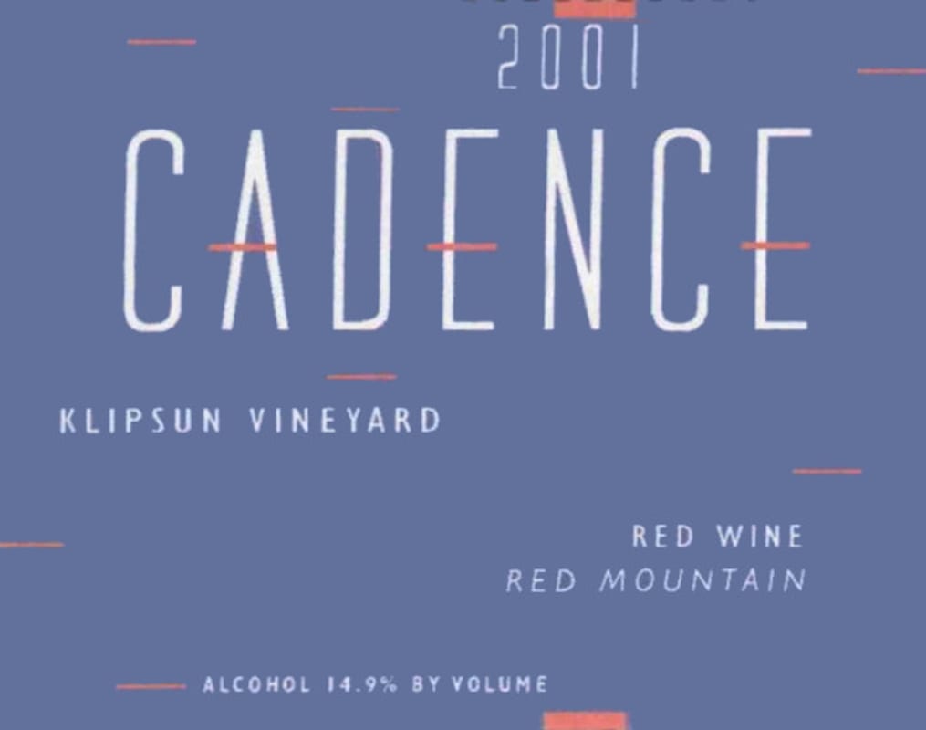 Cadence Klipsun 2001 Front Label
