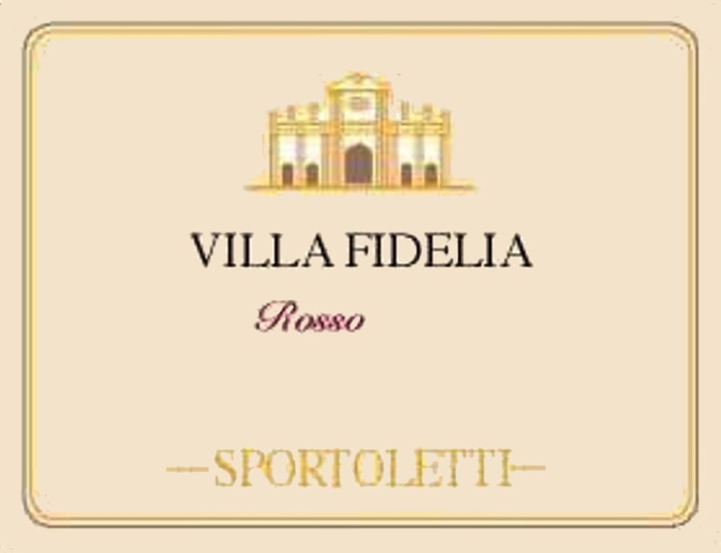 Sportoletti Villa Fidelia Rosso 2012 Front Label