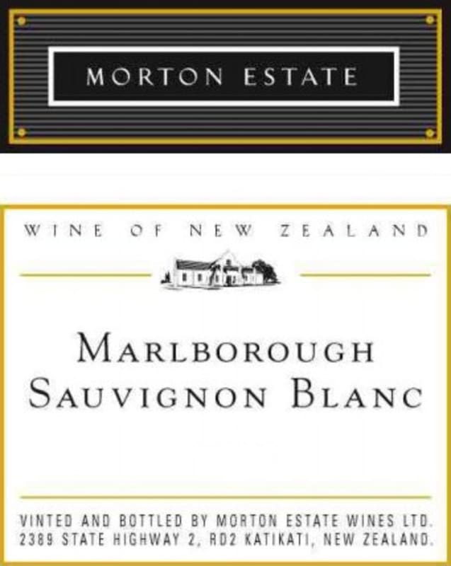 Morton Estate Marlborough Sauvignon Blanc 2015 Front Label