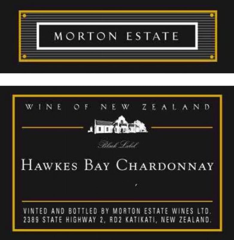 Morton Estate Hawkes Bay Chardonnay 2010 Front Label