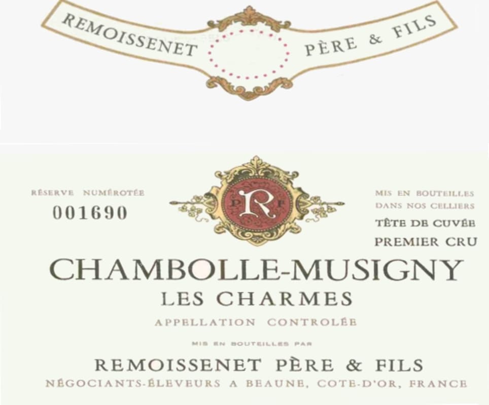 Remoissenet Chambolle-Musigny Charmes Premier Cru 2009 Front Label