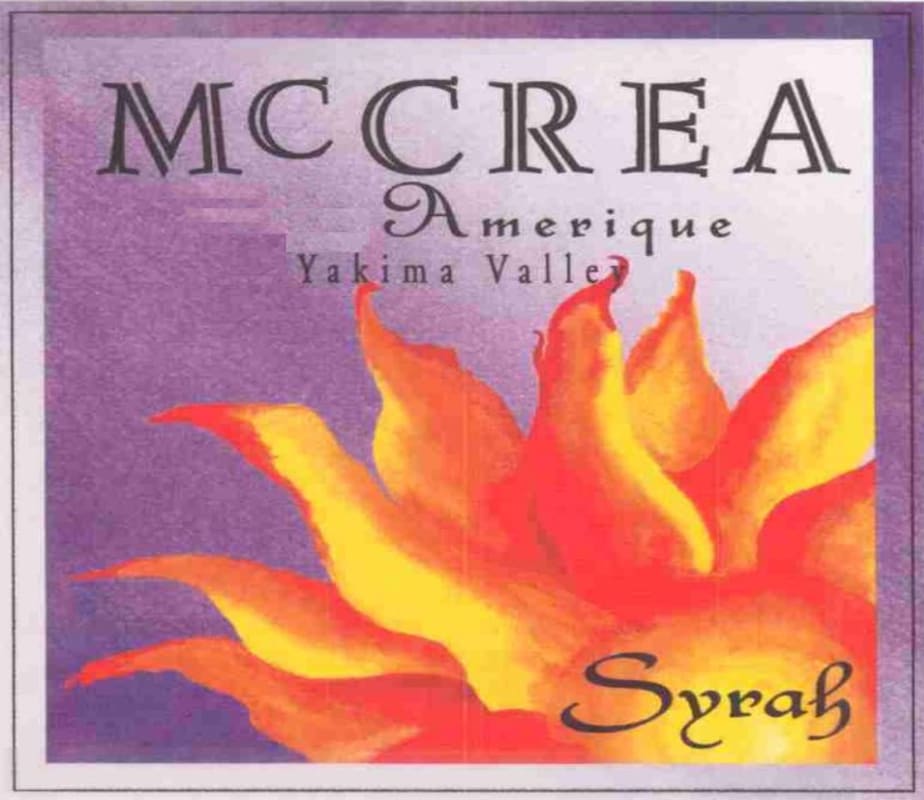 McCrea Amerique Syrah 2003 Front Label