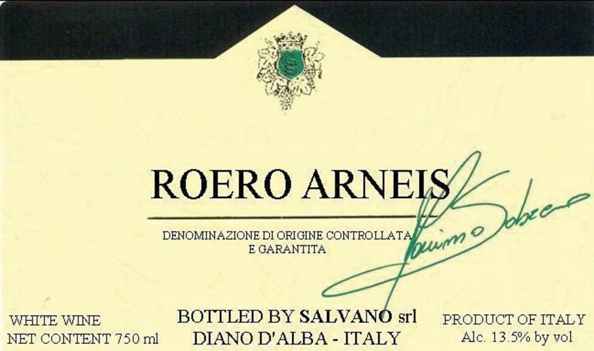 Champagne Clergeot Roero Arneis 2015 Front Label