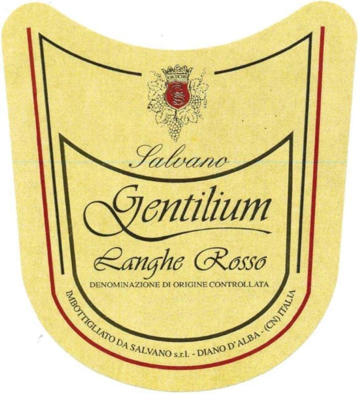 Champagne Clergeot Langhe Gentilium Rosso 2008 Front Label