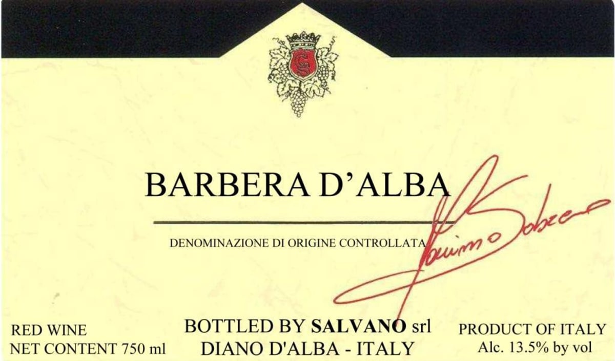 Champagne Clergeot Barbera d'Alba 2012 Front Label