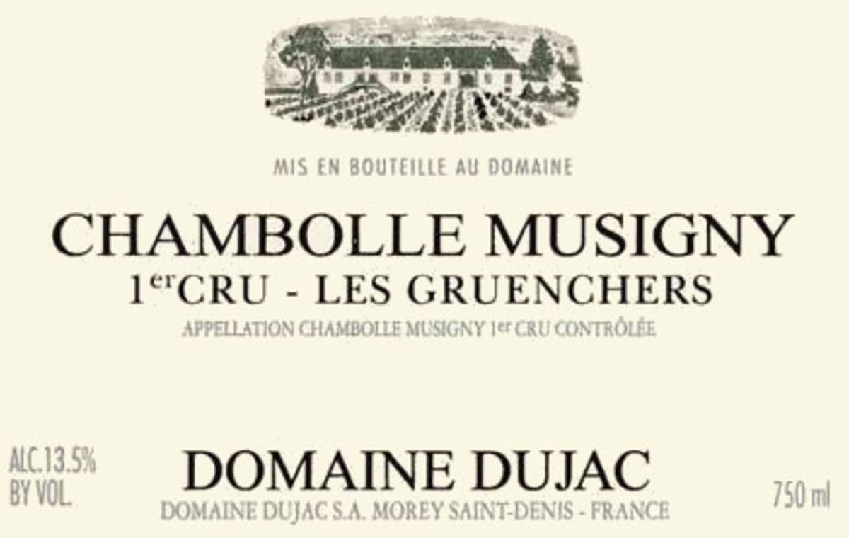 Domaine Dujac Chambolle Musigny Les Gruenchers Premier Cru 2010 Front Label