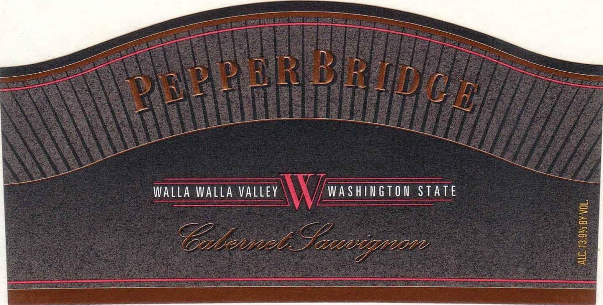 Pepper Bridge Winery Cabernet Sauvignon 2008 Front Label
