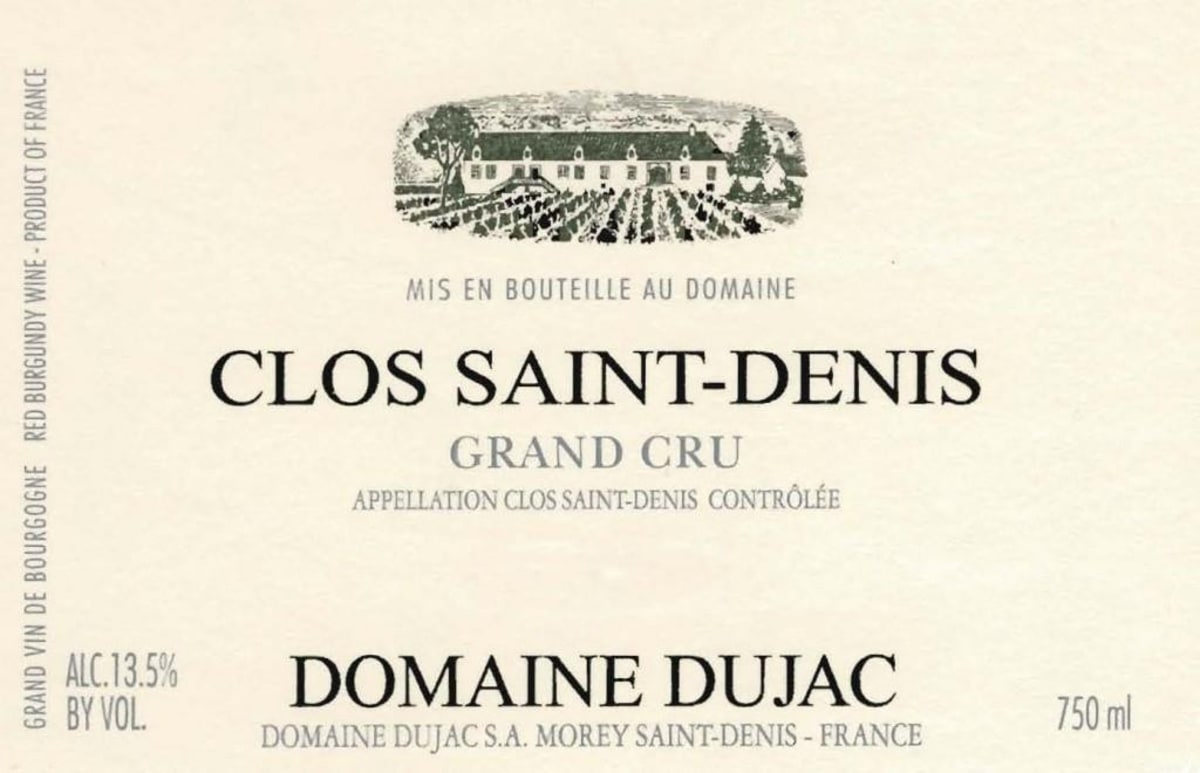 Domaine Dujac Clos Saint-Denis Grand Cru 2014 Front Label
