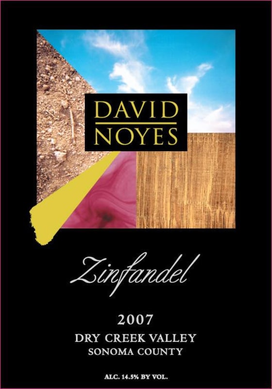 David Noyes Wines Zinfandel 2007 Front Label
