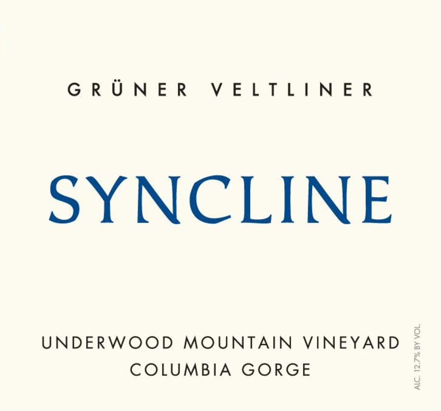 Syncline Underwood Mountain Vineyard Gruner Veltliner 2014 Front Label