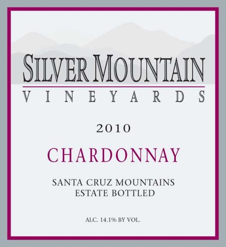Silver Mountain Santa Cruz Chardonnay 2010 Front Label