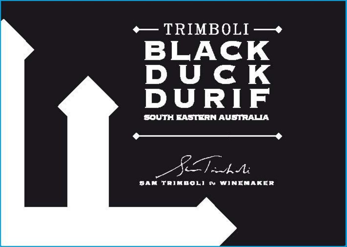 Sam Trimboli Black Duck Durif 2015 Front Label