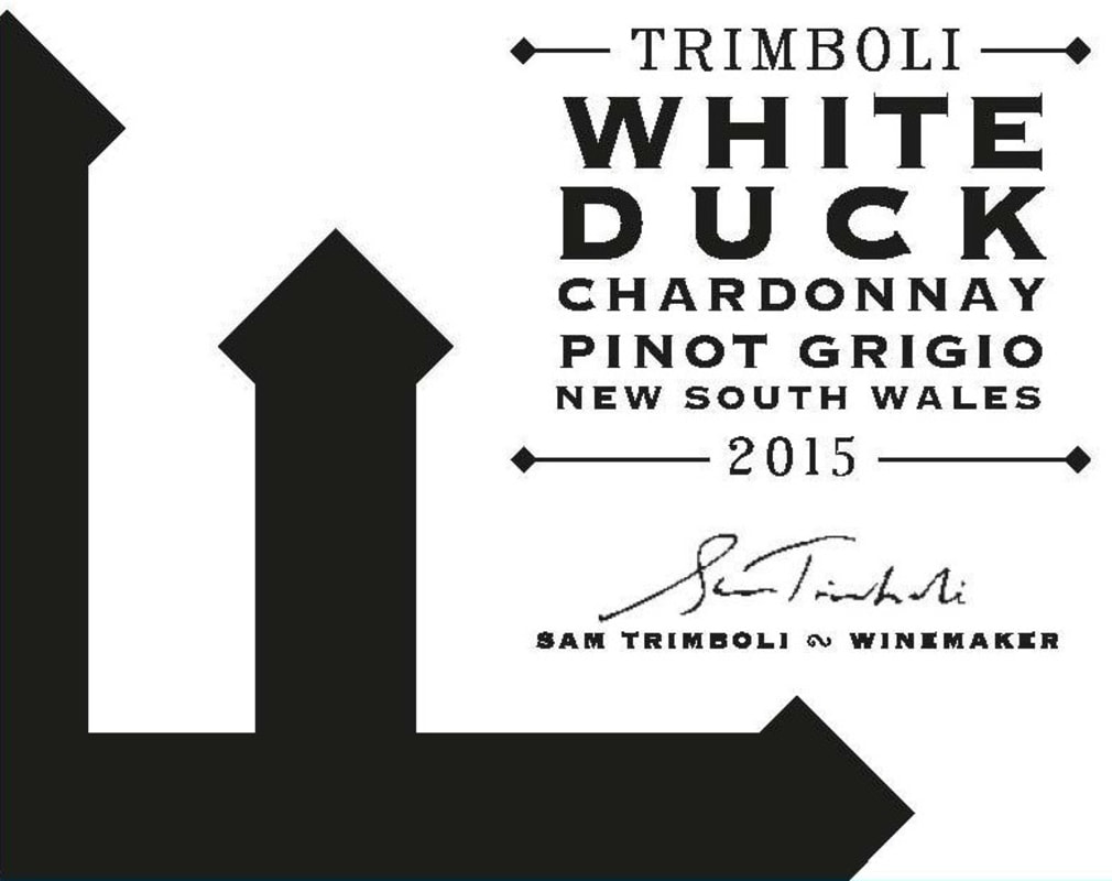 Sam Trimboli White Duck Chardonnay Pinot Grigio 2015 Front Label