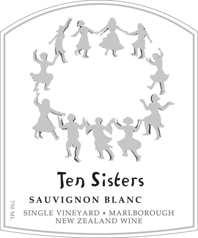 Ten Sisters Single Vineyard Sauvignon Blanc 2015 Front Label