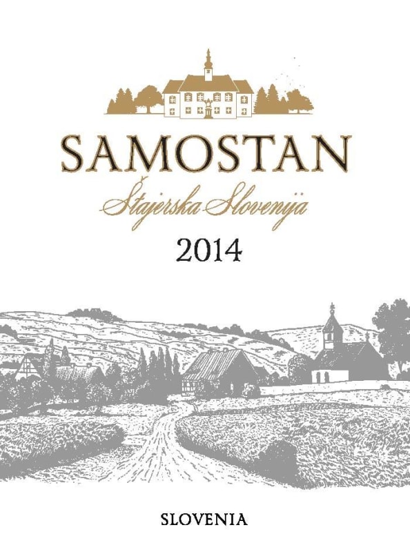 Samostan Stajerska Slovenia 2014 Front Label