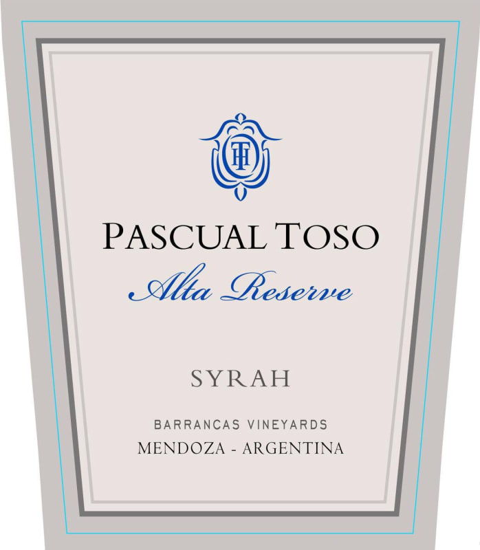 Pascual Toso Alta Reserva Syrah 2009 Front Label
