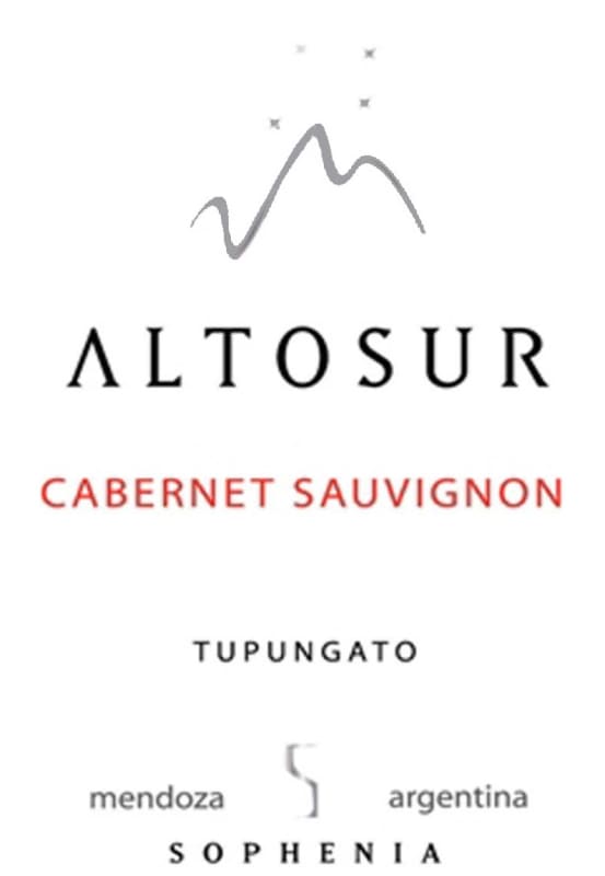 Finca Sophenia Altosur Cabernet Sauvignon 2014 Front Label