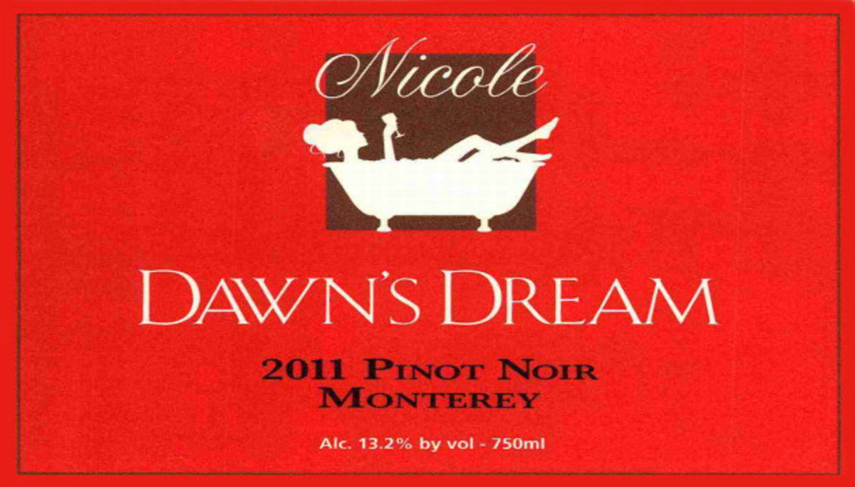 Dawn's Dream Winery Nicole Pinot Noir 2011 Front Label