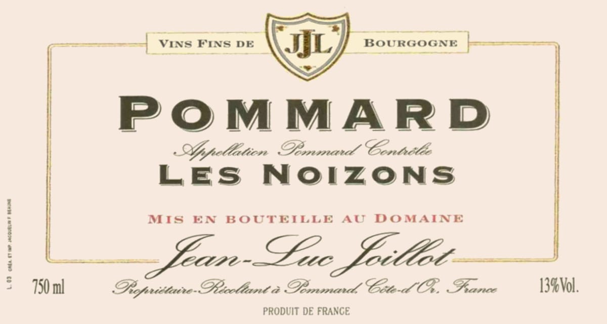Domaine Jean-Luc Joillot Pommard Les Noizons 2005 Front Label