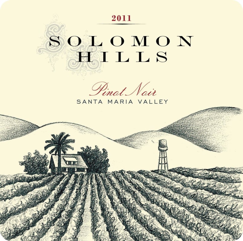 Solomon Hills Estate Pinot Noir 2011 Front Label
