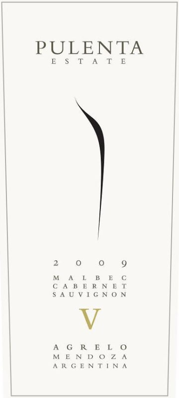 Pulenta Estate Cabernet Sauvignon 2009 Front Label