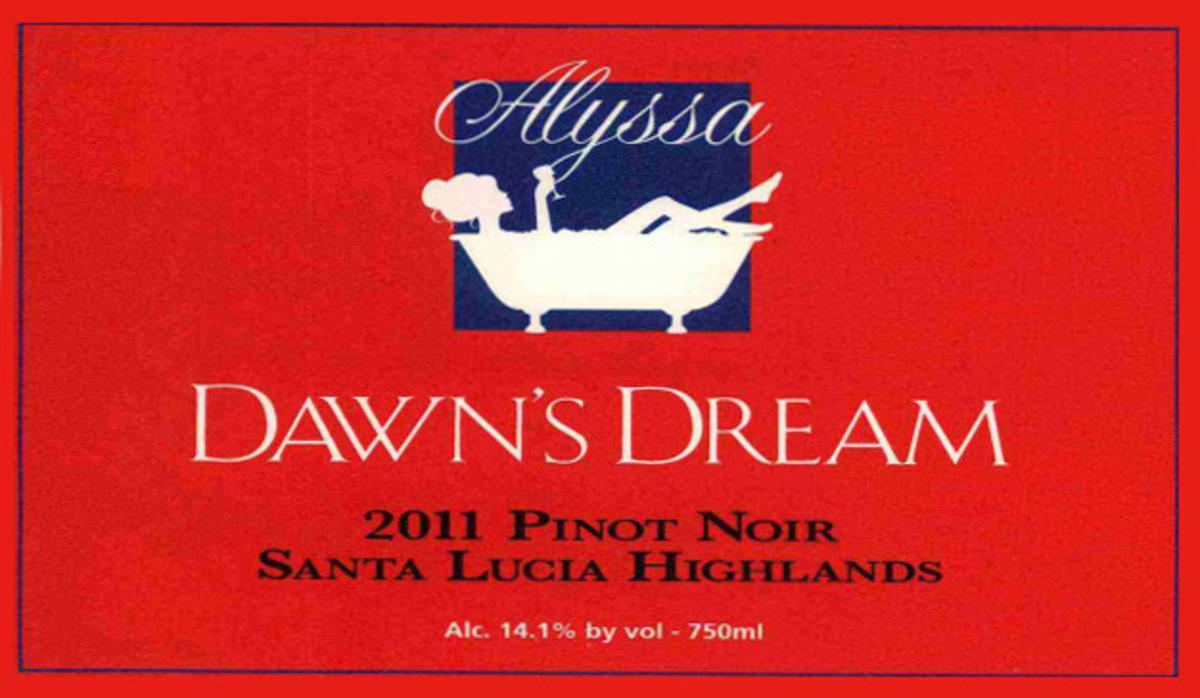 Dawn's Dream Winery Alyssa Pinot Noir 2011 Front Label