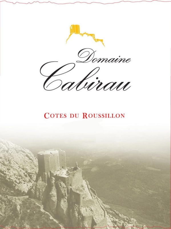 Domaine Cabirau Cotes du Roussillon 2012 Front Label