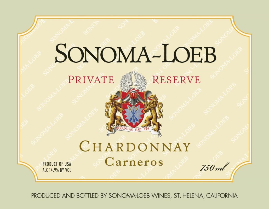 Sonoma-Loeb Private Reserve Chardonnay 2012 Front Label
