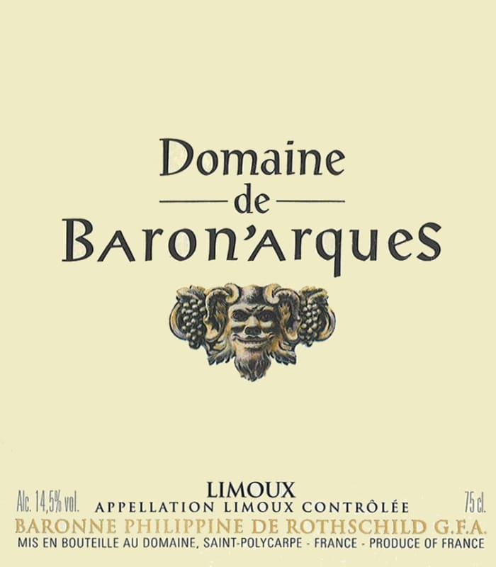 Domaine de Baronarques Limoux Rouge 2004 Front Label
