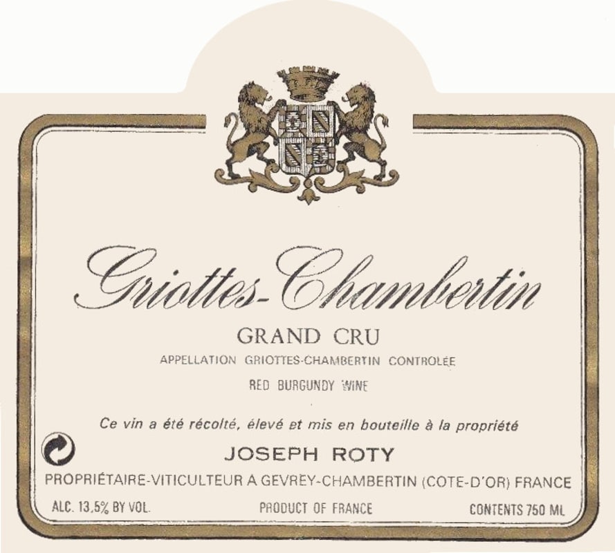 Domaine Joseph Roty Griottes-Chambertin Grand Cru 2009 Front Label