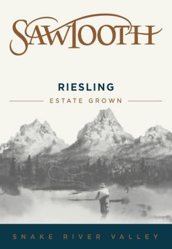 Sawtooth Riesling 2012 Front Label