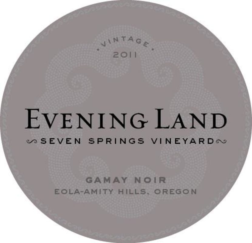 Evening Land Seven Springs Gamay Noir 2011 Front Label